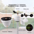7-v-1 Wi‑Fi vremenska postaja z 7,5-palčnim barvnim zaslonom – galerijska slika 1