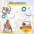 Brezračna električna brizgalna naprava za barvanje sten 1500/1800 W – galerijska slika 3
