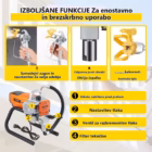 Brezračna električna brizgalna naprava za barvanje sten 1500/1800 W – galerijska slika 4