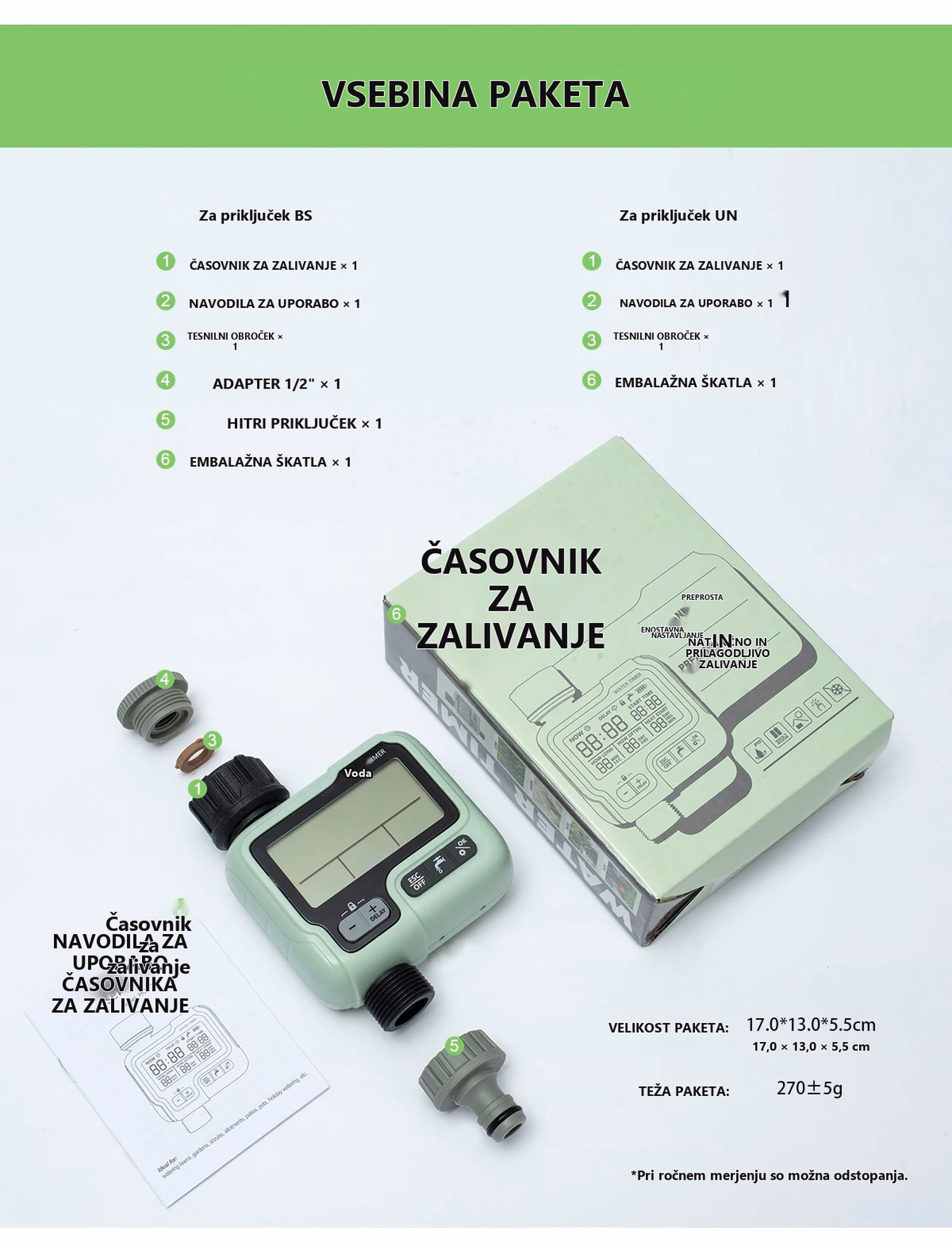 Digitalni avtomatski časovnik za zalivanje HCT-322 – podrobnosti izdelka 7