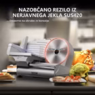 Električni rezalnik mesa z nastavljivo debelino 0–15 mm – galerijska slika 3