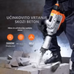 Električno rušilno kladivo 1500 W, 2200 W ali 3500 W z dleti