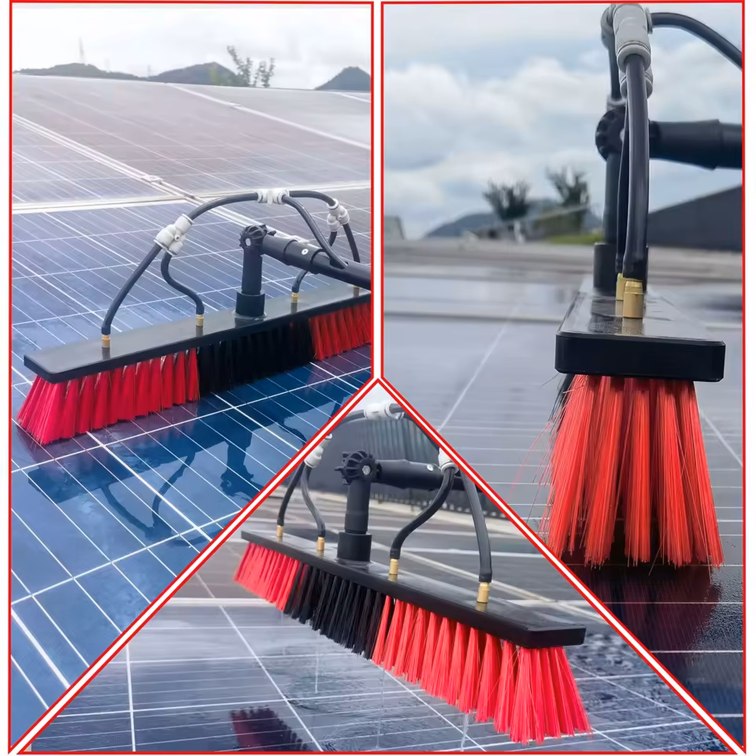 Komplet za čiščenje solarnih panelov s teleskopsko palico – galerijska slika 4