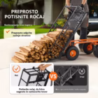 Kovinski vrtni prekucni voziček z nosilnostjo do 180 kg – galerijska slika 4