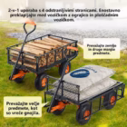 Kovinski vrtni prekucni voziček z nosilnostjo do 180 kg – galerijska slika 5