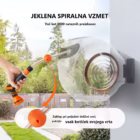 Stenski samonavijalni kolut za vrtno cev 25 m z razpršilcem – galerijska slika 3
